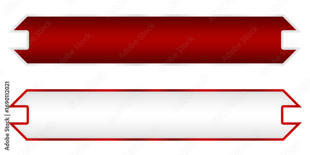 Poster red modern lower third arrow element with line png file transparent background