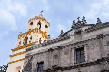 Coyoacan center church in Mexico City.
