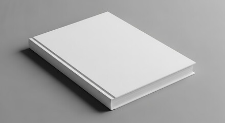 Blank White Book Mockup.