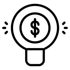 financial idea icon