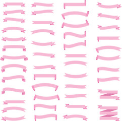 Set of Cute Ribbon