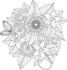 Abstract geometric design with color gradients and text elements