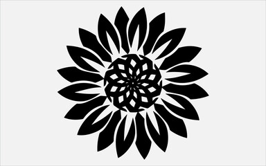 Flower Bouquet Silhouette Vector Art, Flower png, Flower vector