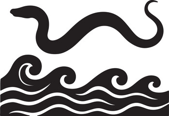 snake vector silhouette 