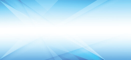 Abstract Light Blue Geometric Background with White Space