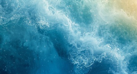 Fluid Motion. A Symphony of Blue Hues, Sparkling Highlights, and Ethereal Textures.