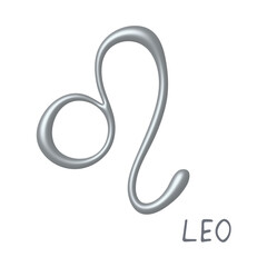 3d leo zodiac sign Astrology clipart Element for design