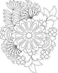 Abstract geometric shapes with bold color accents