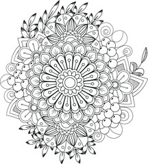 Abstract geometric design with bold colors and text elements