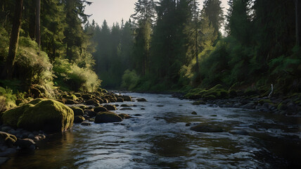 Naklejka premium LANDSCAPE FOR TREES