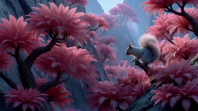 squirrel in the stunning jungle