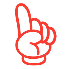 指さし指さし　アイコン　記号　サイン タッチ　ワンポイント　手　イラスト	