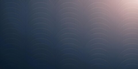 Abstract dark blue background with semicircle lines pattern and pink light in upper right corner