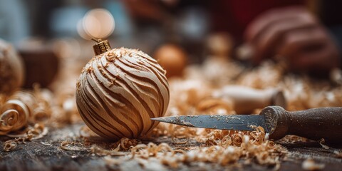 Crafting a Beautiful Wooden Christmas Ornament: Artistry and Precision in Holiday Decor Creation