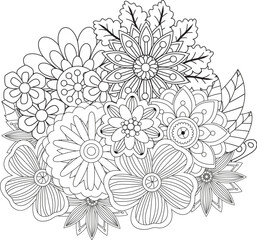 Abstract geometric design with bold colors and text elements