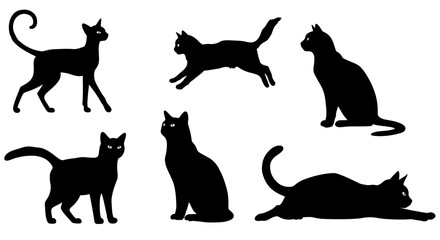black cat silhouettes