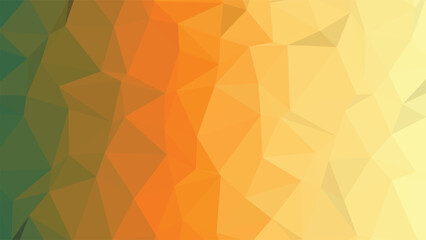 Fototapeta premium Orange Polygon Low Poly Background