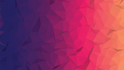 Obraz premium Abstract Red Pink Gradient Polygon Geometric Background