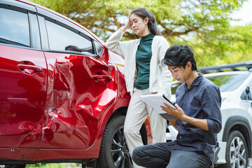 Car accident crash, Car accident protection, Claim collision, Auto emergency. Crashed car claim insurance. Warranty policy service. Serious problems.