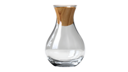 glass bottle isolated on white background