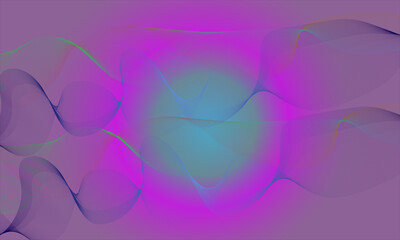 Colorful Abstract Wave Gradient Background – Purple and Blue Flowing Lines