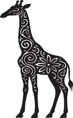 giraffe vector silhouette