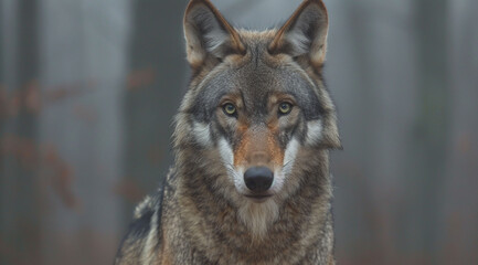 Obraz premium close up portrait of a wolf,European grey wolf Canis lupus wolf European grey wolf Canis lupus wolf 