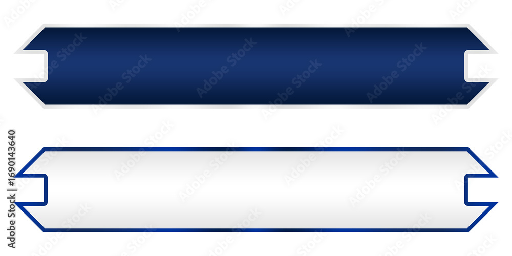 Aufkleber blue modern lower third arrow element with line png file transparent background