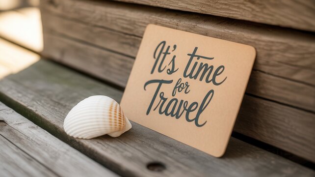 Dreaming of escape? It's time for travel, seize the moment with this inspiring reminder.