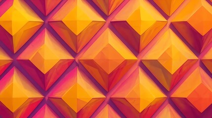 Abstract geometric pattern orange and pink diamond shapes diverse visual