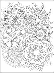 Abstract geometric shapes with vibrant color accents