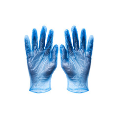 Pair of Blue Nitrile Disposable Gloves, Hygiene Protection