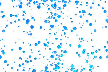 Blue Liquid Metal Drops PNG 3D Metallic Droplets Abstract Floating Particles Chaotic Layout Futuristic Tech Poster Promo Design Element Gaming Advertising Presentation Graphic. 