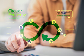 Circular economy sustainability esg recycle environment ecology waste renewable energy low carbon...