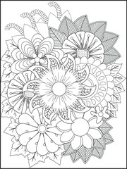 Abstract geometric pattern with bold colors and text elements