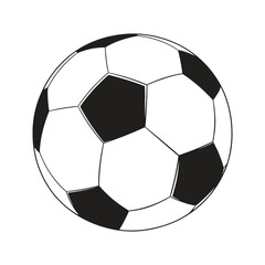 Fototapeta premium Classic soccer ball illustration perfect for sports designs, team logos and athletic events