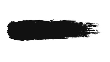 Fototapeta premium Vector art of abstract black ink brush stroke
