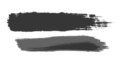 Fototapeta premium Vector art of abstract black and gray paint brush strokes