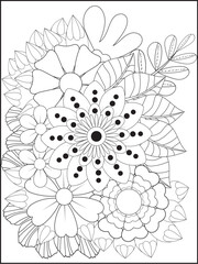 Abstract geometric shapes with color accents