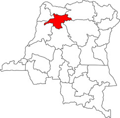 A vector map of the Democratic Republic of Congo highlighting the Mongala province. Perfect for data visualization, reports, and presentations.

