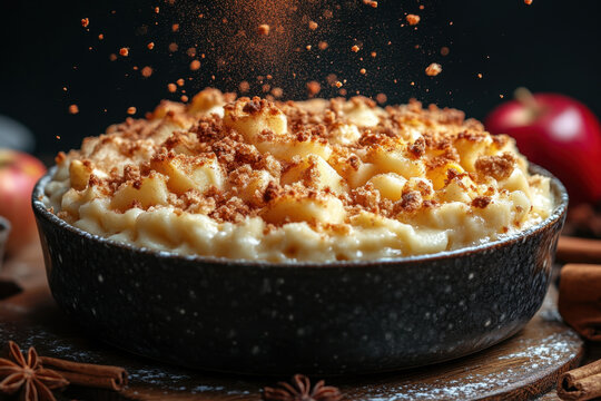 Maso bowl with cinnamon spilling out.