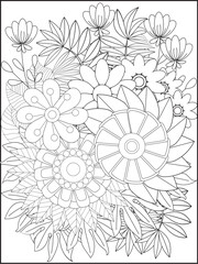 Abstract geometric shapes with bold color accents