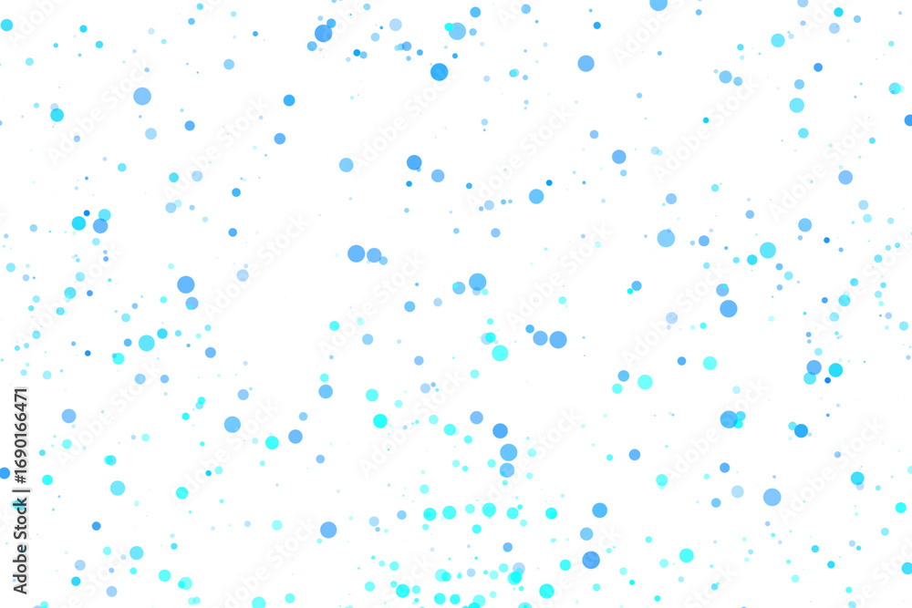 Aufkleber blue particles and molecules abstract composition png format chaotic digital connection for tech med