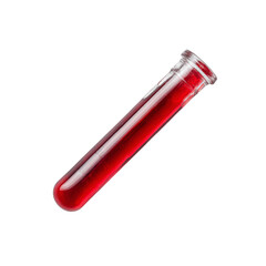 Red Liquid in Test Tube on Black Background