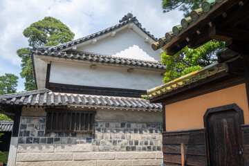 Naklejka premium 日本の岡山県倉敷市のとても美しい日曜日の風景