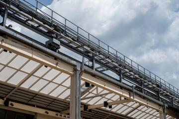 日本の岡山県倉敷市のとても美しい日曜日の風景