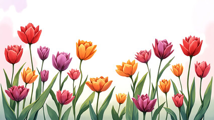 Watercolor floral bouquets, frames, borders, and seamless patterns featuring roses, tulips, lilies, orchids, sunflowers, peonies, wildflowers, tropical leaves, moody dark tones, pastel accents, golden