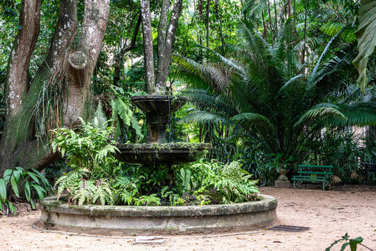 Belem, Brazil - Dec 07, 2024: Museum Emilio Goeldi at Belem, Brazil. Research Institute with Fauna and Flora from Amazon
