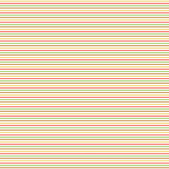 Simple abstract geometric seamless pattern Bright colorful narrow horizontal straight stripes on a white background Minimalistic design