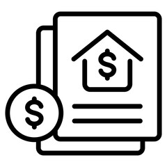 Obraz premium Mortgage Icon